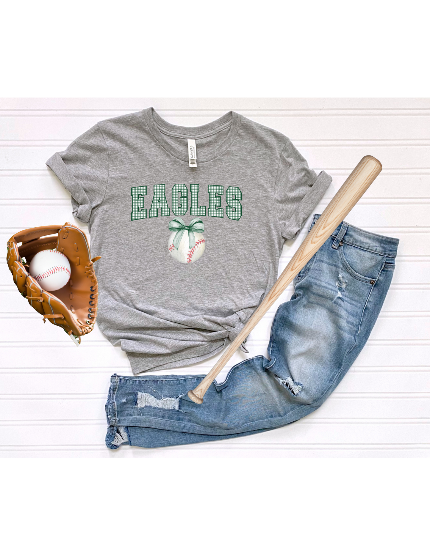 Eagles Baseball Bow